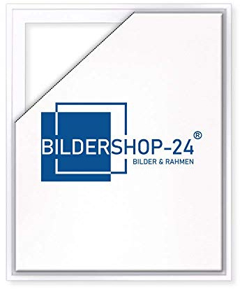 Bildershop-24 Schattenfugenrahmen LEVI 100x150cm Weiß (Hochglanz)