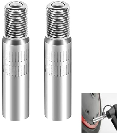 2 Pièces Extension de Valve de Pneu 39mm, Rallonge Valve Voiture Compatible avec AV Schrader, Adaptateur de Valve Pneu avec Bague d’Étanchéité Anti-Perte de Pression, Rallonge de Gonflage Durable