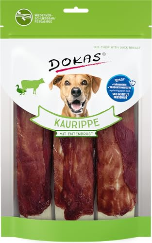 DOKAS Getreidefreier Premium Kausnack für Hunde – Ideal für große Hunde, 210 g (1er Pack)
