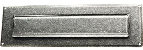 HALCÖ Briefeinwurf 285 x 85 mm, Eisen verzinkt schwarz passiviert