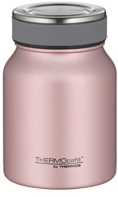 ThermoCafé 4077.284.050 Pot à Repas Isotherme en Acier Inoxydable Rose, 0.5 Litres pour Soupe ou céréales étanche Passe au Lave-Vaisselle 4077.284.050 9 Heures Chaud Froid 14 Heures