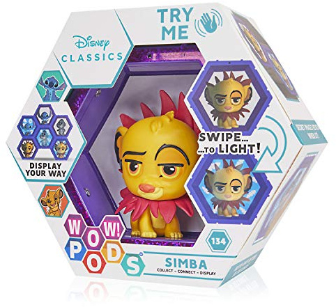WOW! PODS Disney Le Roi Lion Simba Figurine de Collection Officielle Lumineuse à tête branlante