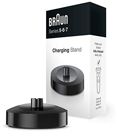 Braun Ladestation für Rasierer Herren, kompatibel mit Series 5, 6 & 7 Elektrorasierer (Modelle ab 2020), Aufladung und Aufbewahrung, Schwarz, 1 Stück (1er Pack)