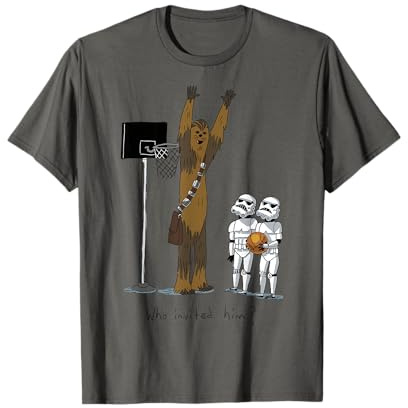 Star Wars Chewbacca Basketball Who Invited Him T-Shirt