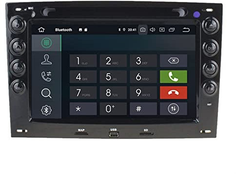 SFUO 4G 64G WiFi Multimédia RDS Stéréo 2 VACARME Voiture Android 10. 0 DVD GPS Radio Fit for Megane 2003 2004 2005 2006 2007 2008 2009 2009 2010 (Color : NO DSP)