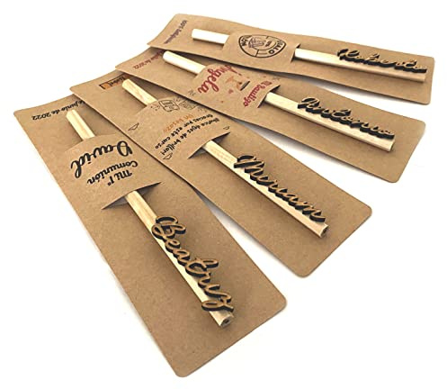 Lápices personalizados con nombres en madera. Pack 10/20/30/40/50... para bautizos, comuniones, cumpleaños, regalos, empresa, eventos y más
