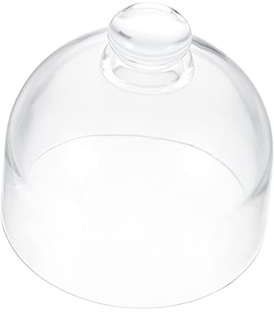 Luxshiny Round Glass Cake Dome Cupcake Box Cover Clear Cake Dome Lid Cake Server Cover Dessert Display Stand Lid Serving Platter Cover Picnic Food Cover for Home