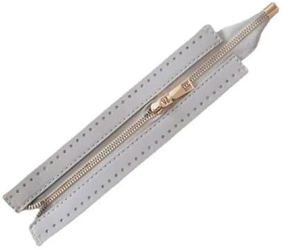 umass 2 x PU-Ledertaschen-Hardware-Reißverschluss, austauschbares Nähen, Metall-Reißverschluss-Zubehör für Häkeln, Handtasche, Kleidung, Schuhe, Zubehör