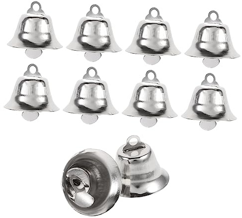 ULDIGI 20 Stück 2,1 cm Kleine Metallglocken Weihnachtsbaumdekoration Schmuckornamente Für Basteln Und Partys