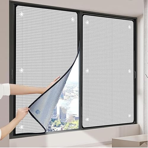 Film Réfléchissant d'Isolation Thermique,Film de Protection Solaire pour Fenêtre,8mm,Film Aluminisé Isolante,Film de confidentialité pour fenêtre,avec Ventouse,personnalisable (80cm x 150cm)