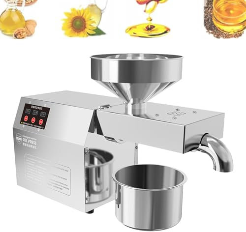 Pressa Per Olio Automatica, Pressa Per Olio A Freddo E Caldo, Mulino Per Pressa Per Olio Di Semi Di Noci Da 820W, Macchine Per Estrazione Di Olio Di Olio Per Lino Di