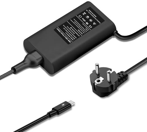 Chargeur USB C 90W Portable Ordinateur Alimentation pour Dell Latitude 11 12 13 5300 7430 5420 5330 5320 5400,Chromebook 3100 3380 5190,XPS 13 9390 9370 9380 9350 9360 Cordon Chargeur Type C