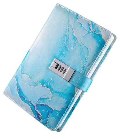 MTKSFDC Diary With Lock Diary with Lock Personal Thick Notebook 180 Pages Password Lock Diary(Blue)