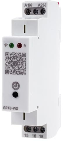 DEWIN Zeitrelais Wlan, GRT8-WS Tuya WiFi Zeitrelais Zeitschaltuhr für Smart Home Fernsteuerung Schalter AC/DC110-240V