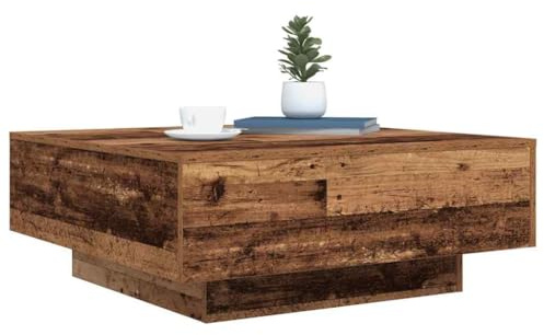 vidaXL Oud Hout en Blauw 80 x 80 x 31 cm Bewerkt hout