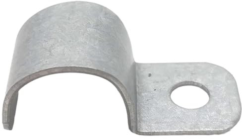 30 Piezas Abrazaderas Metalicas,Sujeta Cables pared,Perrillos Cable Acero,para Cable Ø 7-8mm, Grapas Para Cables Pared - Clips de Cable Para Sistema de Fijación de Tubos y Cables - 30 Unidades