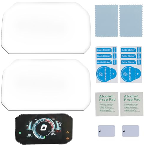 Cruscotto Proteggi Pellicola Protettiva Per Strumenti Moto Per BMW R1250GS (2018+) / R1300GS (2024+), Pellicola Anti-Riflesso, Ultra Trasparente, Kit Di 2 Protezioni Facili Da Applicare