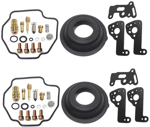 HZBHD Kit De Réparation Carburateur Moto pour Y&amaha XV500 XV535 XV535S Virago535 Kits Réparation Carburateur Joint Diaphragme De Pointeau Carburateurs Réparation Kit