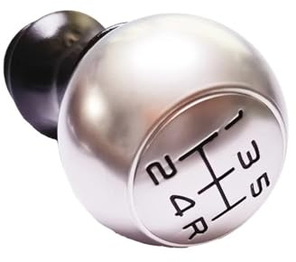 GLBLPEXELR Pomos Para Palanca De Coche Para Peugeot 106 206 306 406 107 207 307 407 301 308 2008 3008 Perilla De Cambio De Marchas MT De Aleación De 5 Velocidades(Matt black font)