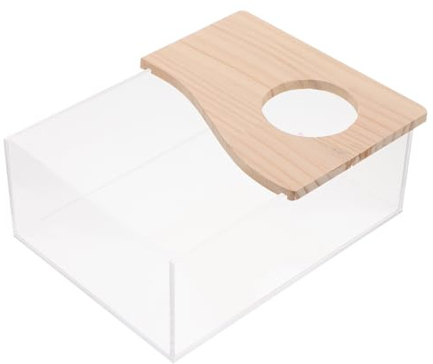 OSOLADY Hamster Sandbad aus Acryl mit Glatten Kanten Durchsichtige Badebox für Badezimmer Sandbadebehälter für Mäuse und Ratten zum Baden