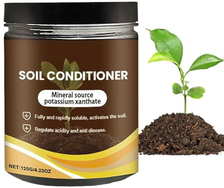 Poupangke Condizionatore del Terreno - 120g Aumenta l'Assorbimento dei Nutrienti - Fertilizzante Liquido Miglioratore Salute Terreno,per Prato Serra Balcone Fattoria Giardinieri Domestici Paesaggisti