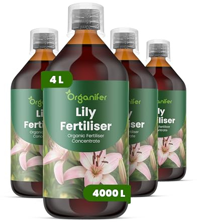 Fertilizzante liquido organico 4x1L per giglio – fioritura abbondante e vitalità – Organifer