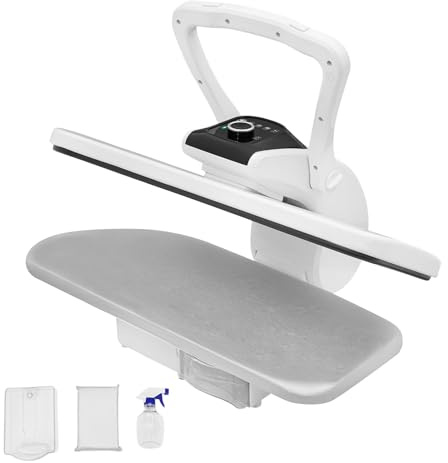 ROGONPDK Presse à vapeur 2200 W avec plusieurs réglages de tissu, machine à repasser à vapeur pour tissus, presse à repasser de table, systèmes de presse à vapeur, machine à repasser intelligente
