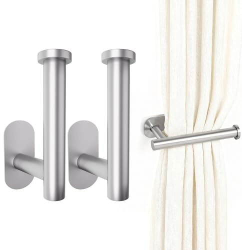 Curtain Tie Backs, 2Pcs Self Adhesive No Drill Curtain Tie Hold Backs