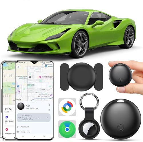 Traceur GPS Voiture, 2026 Nouveau Air Tracker Android e iOS,Tracker de Voiture Magnétique étanche Traceur GPS Android sans Abonnement,Localisateurs D'Objets Bluetooth Smart Tag pour Moto/Wagons/Vélo