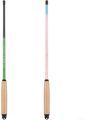 Feeshoppher Ultra Light Telescopic Fishing Rod for Stream Fishing, Portable Collapsible Pole with Soft Action Tip for Beginners, Glass Fiber Reinforced Plastic, 1.2m to 2.4m Adjusta