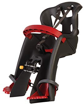b bellelli Tatoo Plus - Seggiolino Bici Anteriore - Attacco Handlefix - Si Fissa al Manubrio - dai 9 Mesi ai 3 Anni - Max 15 kg - Colore Dark Grey