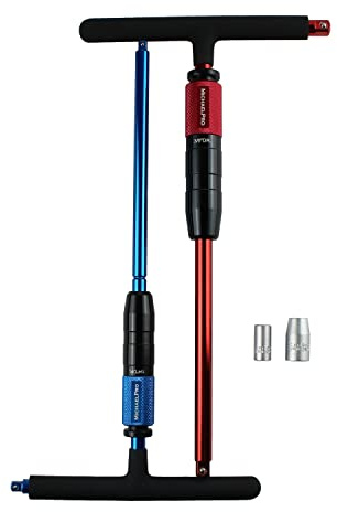 MichaelPro Gift Edition 1/4 & 3/8 Drive 2 Way Speed Adjustable T Handle Wrench Set, Patented Design with Spinner Handle, 3 Level Grip Positions, T Bar Socket Wrench Set, MP009015-XM