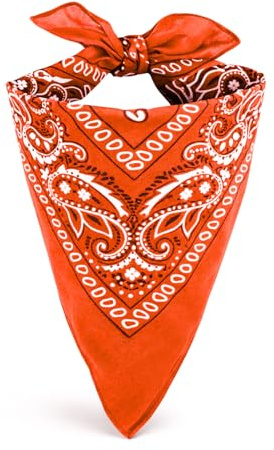 EUROXANTY Bandana aus 100% Baumwolle, Paisley-Muster, Bandana für Damen und Herren, Unisex, 53 x 53 cm, 20 exklusive Farben