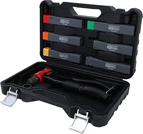 KS Tools 150.9850 Set di pinze per rivetti 3 in 1, 12 pezzi.