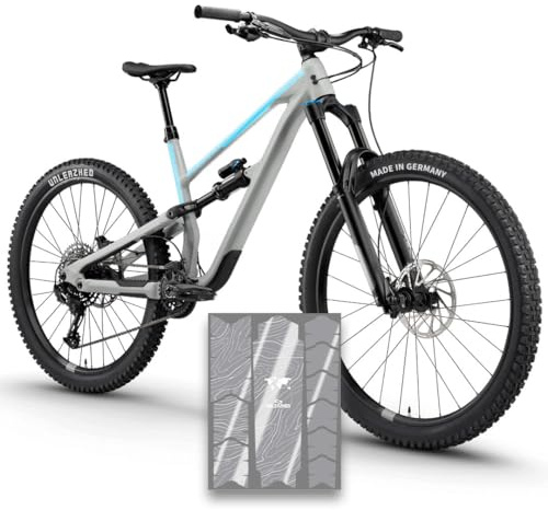 unleazhed Bike Protection BP01 S | Rahmenschutzfolie für Fahrräder| Made in Germany|Für Ober- oder Unterrohr| 10 -teiliges Rahmenschutz-Set