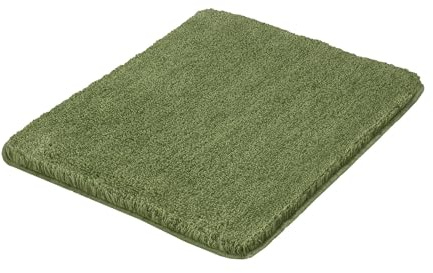 Kleine Wolke Badteppich Relax Forest 55 x 65 cm | OEKO-TEX zertifiziert, rutschhemmende Unterseite, für Fußbodenheizung, maschinenwaschbar, 100% Polyacryl