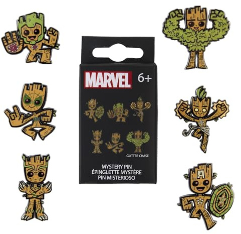 Funko Pop! Pin: Marvel – We are Groot Blind Box Set d'épingles, une épingle mystère (le style peut varier)