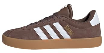 adidas herr VL COURT 3.0 Shoes, Earth Strata/Cloud White/Gold Metallic, 45 1/3 EU