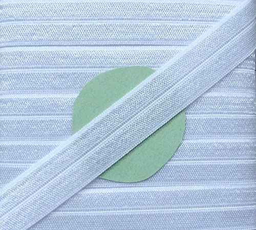 Großhandel für Schneiderbedarf 4,50 m elastisches Einfaßband 15 mm weiß