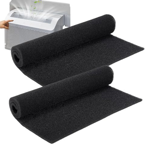 Replacement Air Conditioner Foam Filter - Flexible Cutting Efficient Air Conditioner Filters, Reusable & Washable Air Filter for Air Purifiers Furnace Filters & Trash Cans