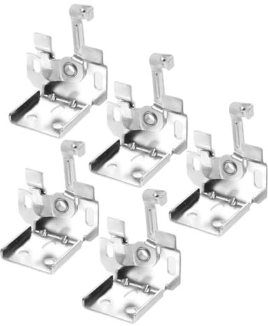 Gadpiparty 5pcs Roman Shade Hardware Brackets for Window Blinds with Rust and Wear Resistant Metal Construction, Sleek Minimalist Design, for Securing Cordless and Pleated Blinds in Home