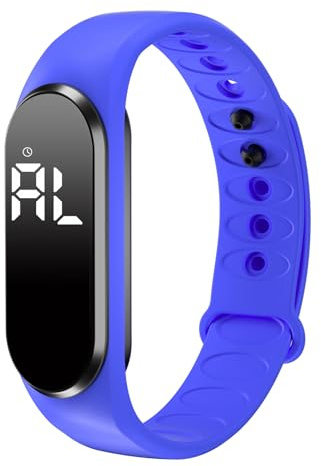 Schrittzähler Armband Herren Digital Uhr Armband Fitnessuhr ohne app und handy Schrittzähler Uhr Damen Digitale Armbanduhr Damen mit Messung des Schrittes, Kalorienverbrauchs und der Distanz,navy