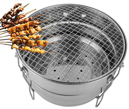 Barbecue da tavolo a carbonella – Barbecue compatto per cucinare all'aperto | Griglia pieghevole a carbonella per picnic, barbecue portatile da campeggio, forno portatile da campeggio per esterni e