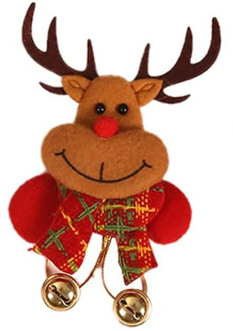 BSLVWG Weihnachten LED blinkende Brosche Pins Beleuchtete Brosche Weihnachtsbrosche Santa Elch Rentier Bär Weihnachtsbrosche Weihnachtsschmuck Kinder ﻿ (02)