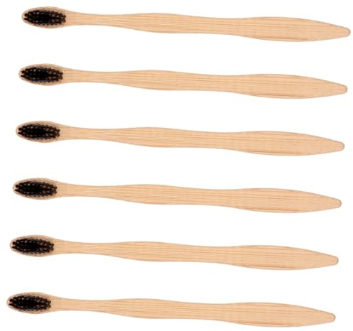 Healeved 12stücke Natürliche Bambuszahnbürste Teiliges Mit Ergonomischem Griff Für Erwachsene Sanfte Borsten Für Effektive Zahnreinigung Und Bessere Mundhygiene Für Reisen Und