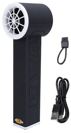 Locadence Handventilator, Schubkraft 1300g 4000mAh X50 Air Blower Fan, Leistungsstarke Jets Mini Turbo Fan, Handheld Super Electric Cordless Leaf Blower, Adjustable Personal Fan