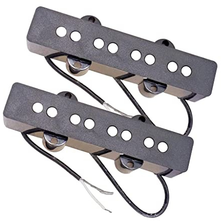 Humbucker-Tonabnehmer für 4-saitige Jazz-Bass, Schwarz, 2 Stück