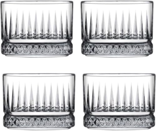 Pasabahce Elysia Premium - Juego de 4 cuencos de cristal para postres (235 ml, sin burbujas, para helados, cristal, decorativos, postres, helados y frutas)