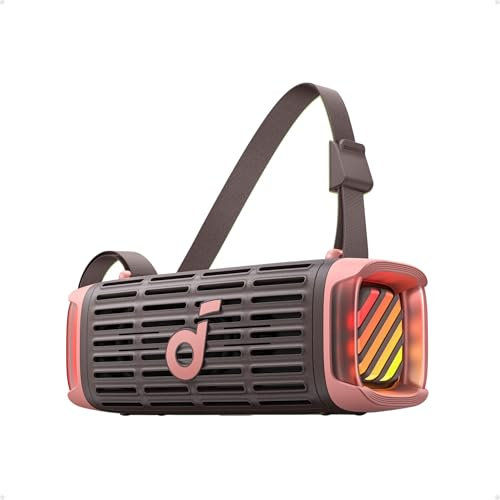 soundcore Boom 3i by Anker – Robuster Outdoor Lautsprecher, Bluetooth Lautsprecher, wasserdicht IP68, 50W BassUp™ 2.0 Sound, BT 5.3, 16h, Lichtshow + TWS-Stereo, Kayak, Angeln, Campen (Wüstenrose)