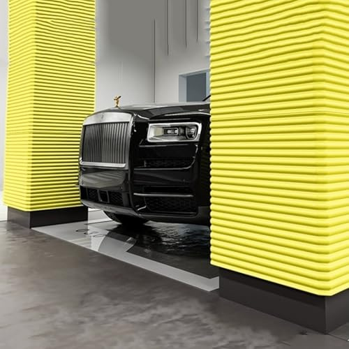 Protection Mur Garage pour Voiture, Mousse Protection Garage Angle Autocollante 1M, NBR Mousse Antichoc pour Protections Murales de Parking, Efficace et Rapide à Poser